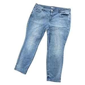 Old Navy Y2K‎ Skinny Jeans Donna Blue Wash Denim Womens 18 Short